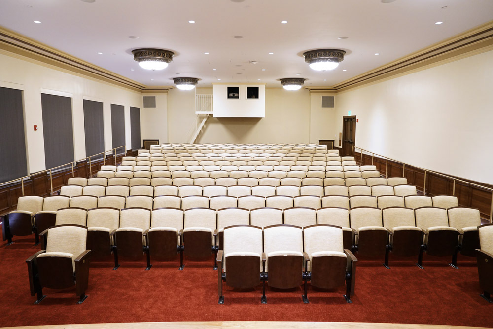 Wheeler Auditorium at Central Library - chairs view from the stage